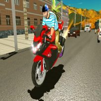 poster of Highway Bike Traffic Moto Racer 2020 game