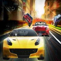 ملصق اللعبة Rackless Car Revolt Racing Game 3D