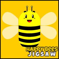 ملصق اللعبة Happy Bees Jigsaw