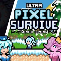 ملصق اللعبة Ultra Pixel Survive Winter Coming