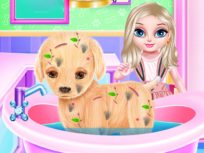 poster of Baby Elsa Puppy Surgery game