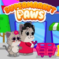 ملصق اللعبة Supermarket Paws Cat Game for kids