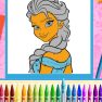 poster of The Princess Sisters Coloring game