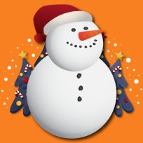 poster of Gravity Snowman Christmas game