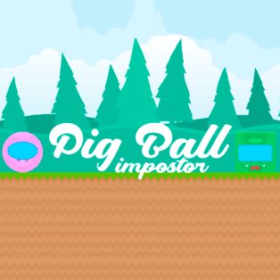 ملصق اللعبة Pig Ball impostor