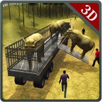 poster of Dino Transport Truck Simulator 3D game