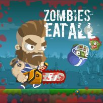 ملصق اللعبة Zombies Eat All