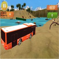 ملصق اللعبة Beach Bus Driving : Water Surface Bus Game