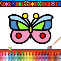 ملصق اللعبة Color and Decorate Butterflies