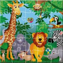 ملصق اللعبة King of Jungle Jigsaw