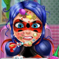 ملصق اللعبة Dotted Girl Skin Doctor