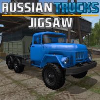 ملصق اللعبة Russian Trucks Jigsaw