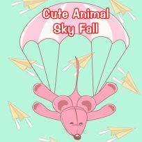 ملصق اللعبة Cute Animals Sky Fall