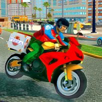 ملصق اللعبة PIZZA DELIVERY BOY SIMULATION GAME