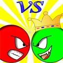 poster of Play Red ball vs green king Game Online 2024 game