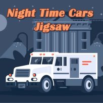 ملصق اللعبة Night Time Cars Jigsaw