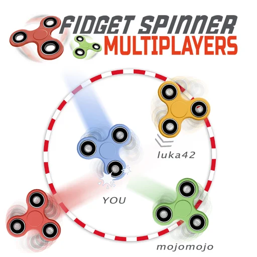 poster of Play Fidget Spinner Multiplayers Game Online 2024 game