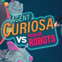 ملصق اللعبة Agent Curiosa Rogue Robots