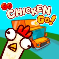 ملصق اللعبة Go Chicken Go