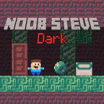 ملصق اللعبة Noob Steve Dark