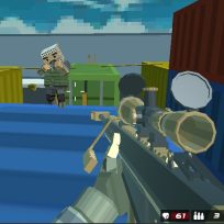 ملصق اللعبة Shooting Blocky Combat Swat GunGame Survival