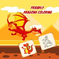 ملصق اللعبة Friendly Dragons Coloring