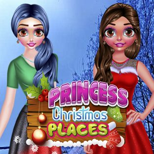 poster of Princess Christmas Places game