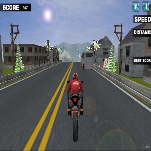 poster of Play Highway Rider Motorcycle Racer Game Game Online 2024 game