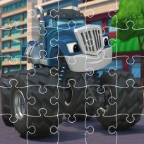 poster of Blaze Trucks Jigsaw game