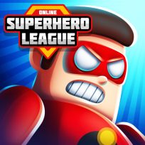 ملصق اللعبة Super Hero League Online