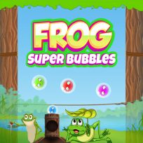 ملصق اللعبة Frog Super Bubbles