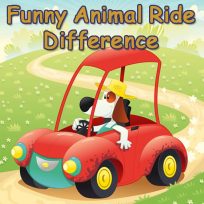 ملصق اللعبة Funny Animal Ride Difference