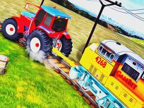 poster of Chained Tractor Towing Train Simulator game